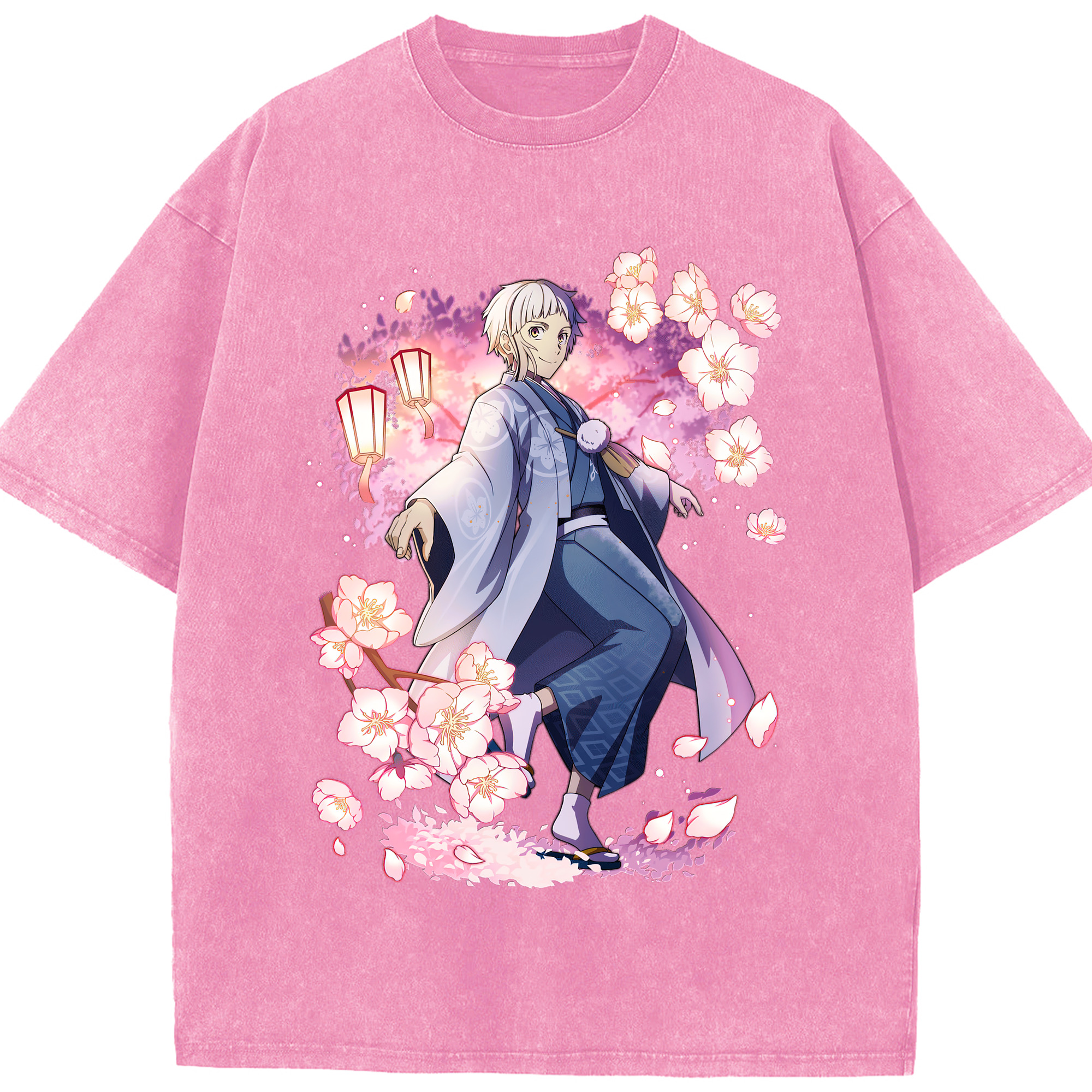 （画像用） 文豪ストレイドッグス Bungo Stray Dogs 綿100% ヴィンテージ風 半袖Tシャツ（フロントプリント）